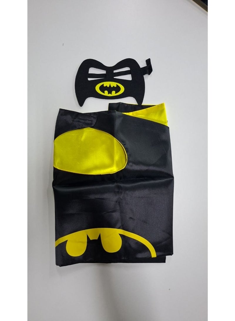 DC Comics Batman Costume Set – Bat Logo & Mask with Gift Box | Superhero Dress-Up for Kids | Halloween & Party. - Image 2