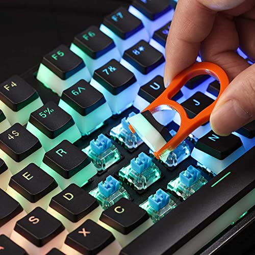 ETZIN Pudding Keycaps Set PBT Double Shot OEM Profile for Gaming Mechanical Keyboard MX Switches Universal Compatiability for 61 87TKL 104 108 Keyboard (Only Keycaps), (Black) - Image 4