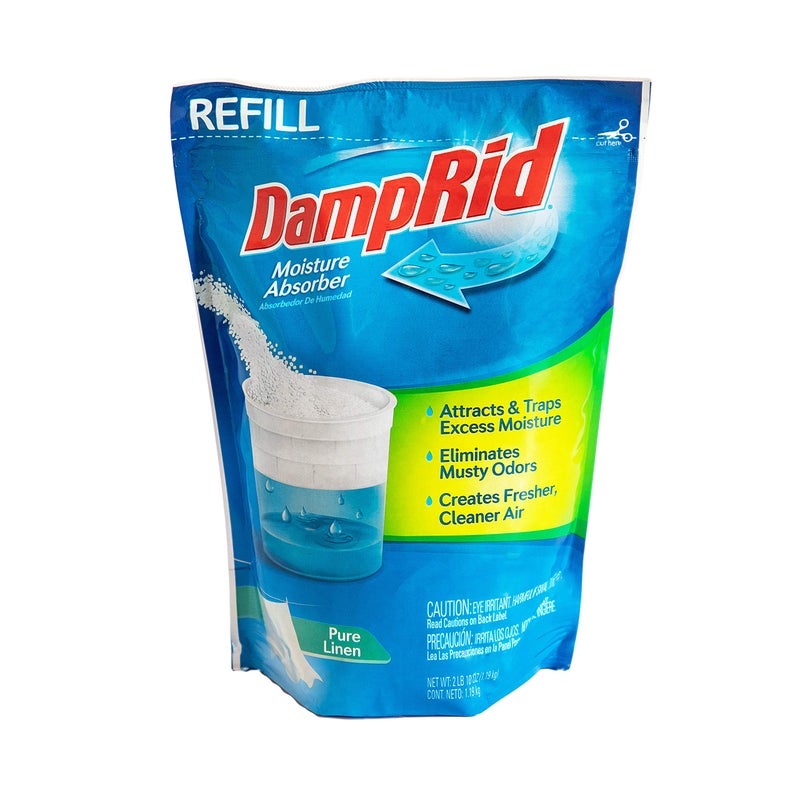 DampRid Pure Linen Moisture Absorber 42 oz Refill Bag Attracts Traps Moisture for Fresher Cleaner Air