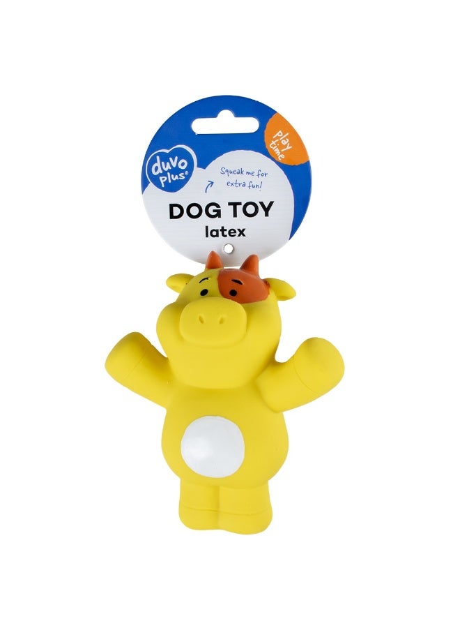 Duvo + Duvo+ Latex Cow Raising Hand 11X5.5X12Cm Yellow Dog Toy - Image 2