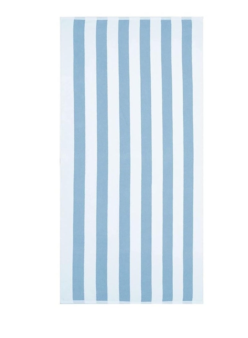 سيجنولا Signoola Kids Beach towel 100 x 50 cm Light Blue Stripes, 100% cotton. - Image 1
