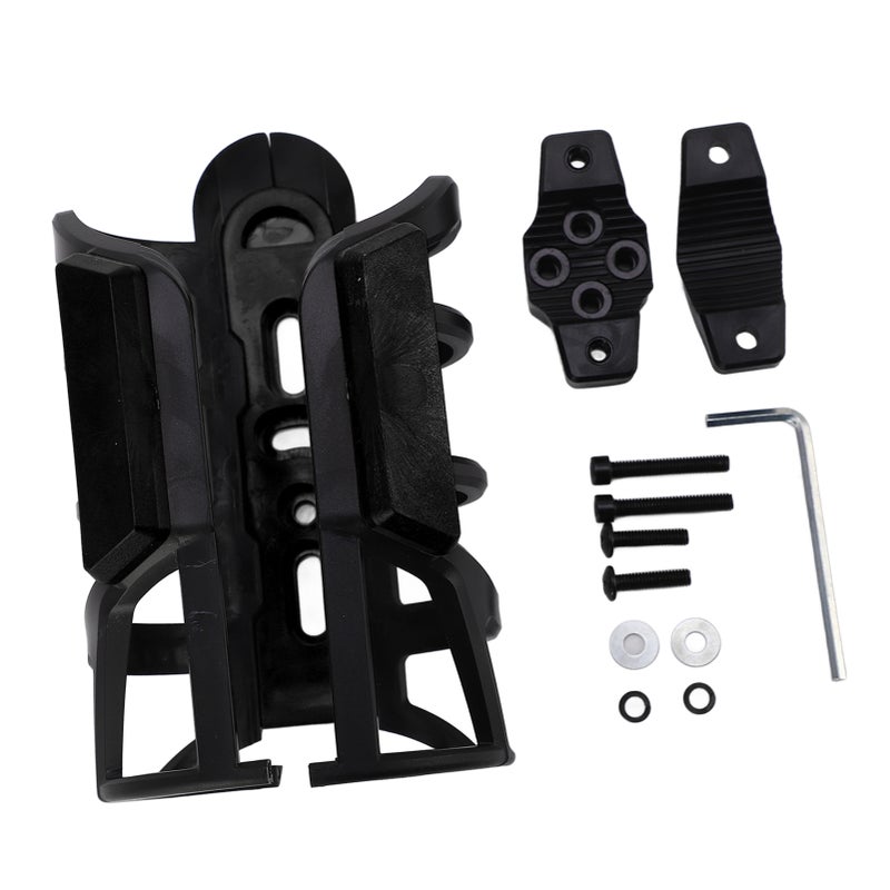 Cup Holder Rugged Stable Reliable Durable Portable Beverage Can Holder for Motorbike Electric Bicycle Bike Black - Image 5