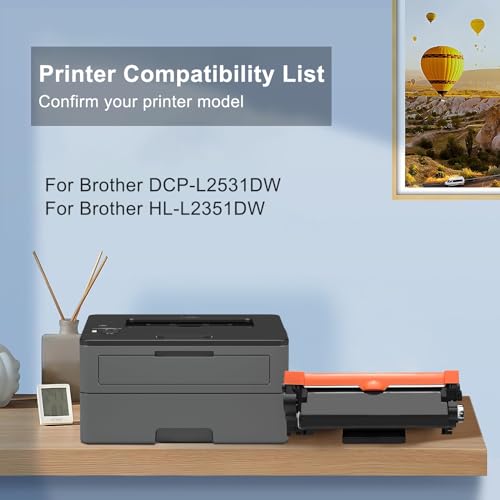 proffisy TN-2465 Toner Cartridge, Easy Refill TN-2465 Toner Cartridge Compatible with Brother DCP-L2531DW, HL-L2351DW (1pcs) - Image 2