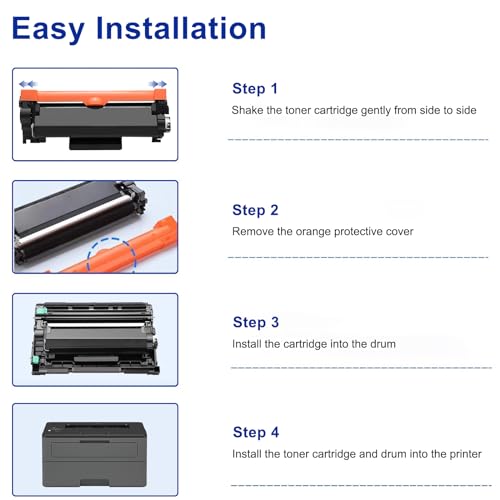 proffisy TN-2465 Toner Cartridge, Easy Refill TN-2465 Toner Cartridge Compatible with Brother DCP-L2531DW, HL-L2351DW (1pcs) - Image 5