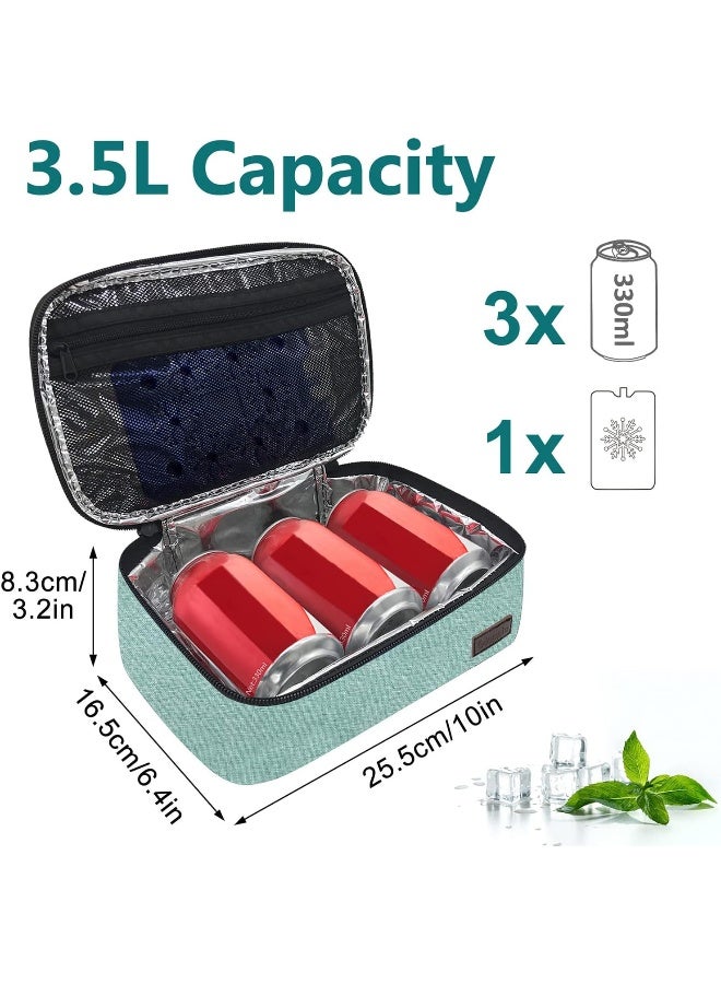 Gloppie Little Lunch Bag Small Insulated Lunch Box for Men Women Kids Lunchbox Mini Lunchbag Petty Lunch Pail Reusable - Image 4