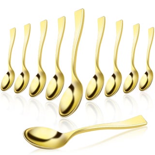Fansunta 80pcs Disposable Gold Plastic Mini Spoons 394 Inch Food Safe Dessert Tasting Spoons for Ice Cream Pudding Appetizers  Elegant Party Wedding Cake Decorations Sampling Catering Bulk - pzsku/ZE1A0D1514EC54CD27B3AZ/45/1749490913/46b3d253-6c75-46a1-87e3-7ac2523dfc1b