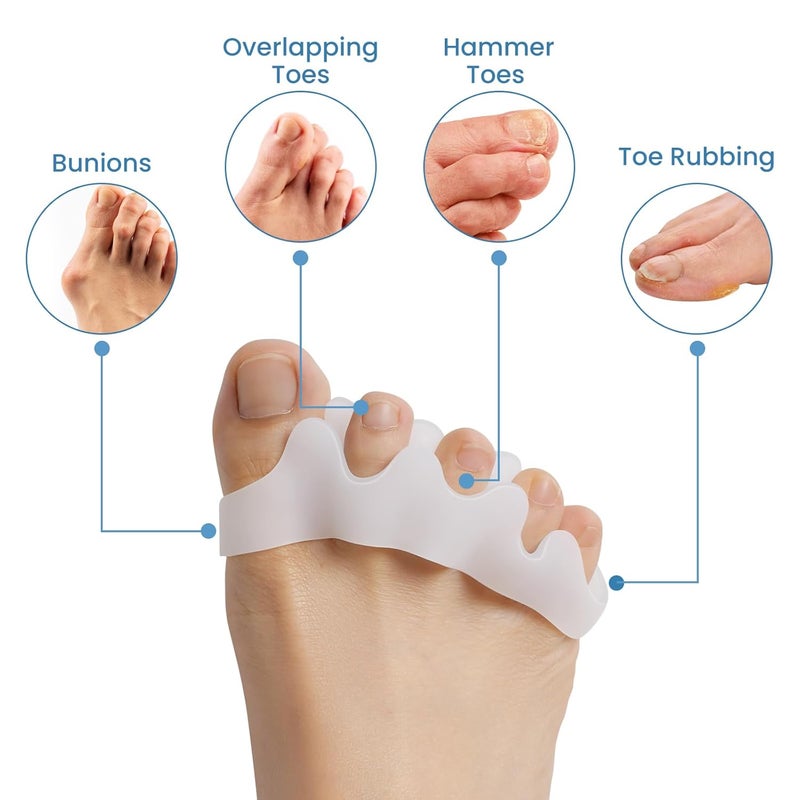 Pnrskter 9PCS Bunion Corrector for Women and Men, Big Toe Straightener, Bunion Protector Bunion Relief Bunion Pad (9PCS) - Image 5