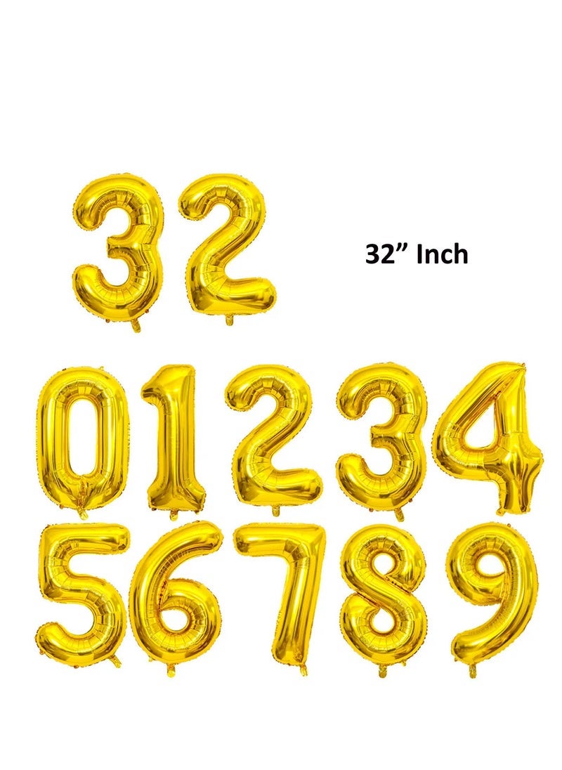 PARTY FUN 32 Inch Number Foil Balloons - Perfect for Anniversaries, Weddings, and Birthdays (Number 4) - Image 2