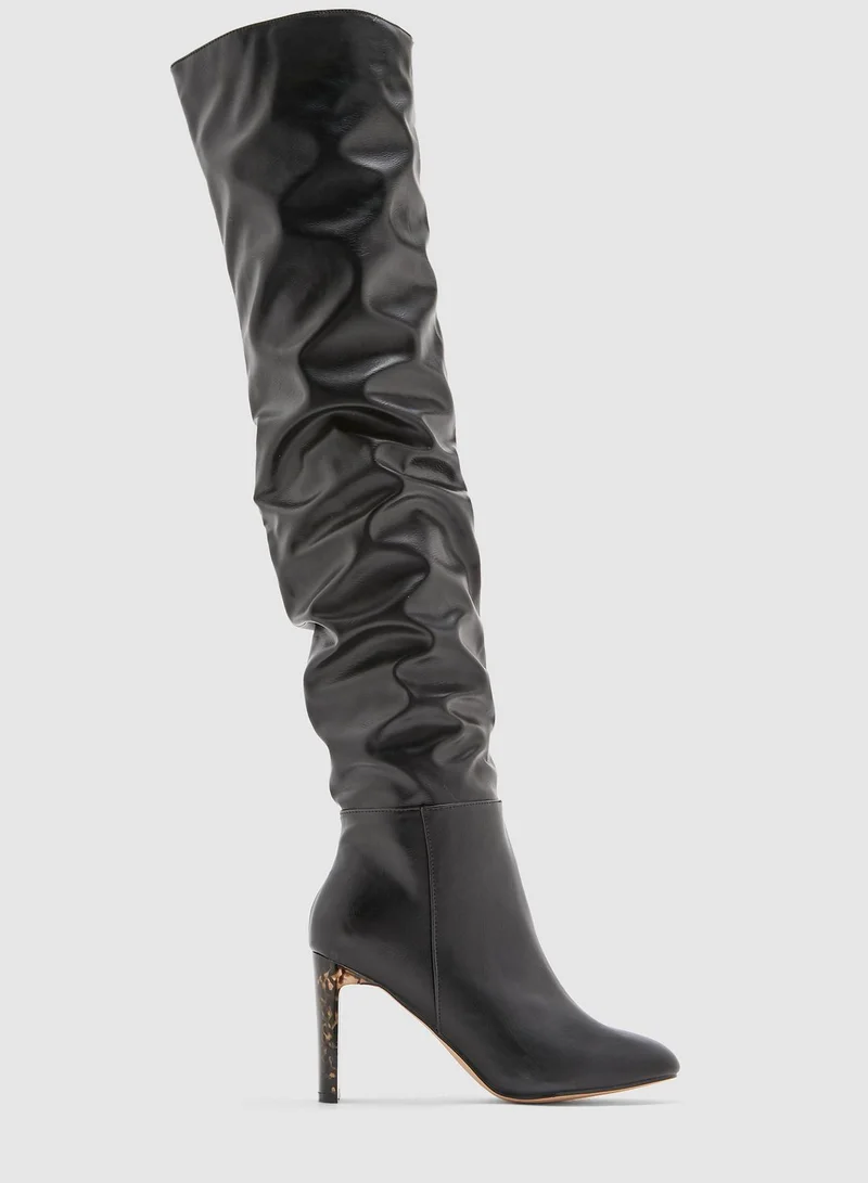 Truffle Slouchy Knee High Boots