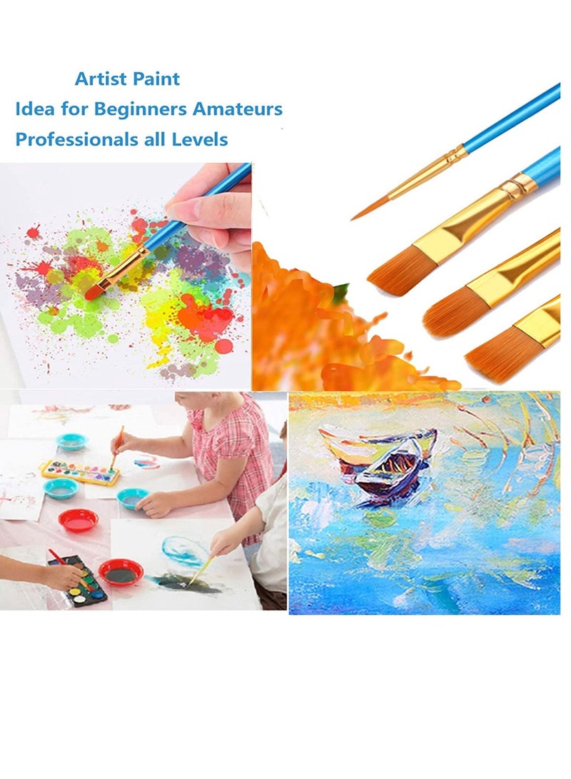 PAMEER Water Colors Paint Set Painting kit has 12 x 12ml Tubes 4 Art Brushes 1 Palette Rich Pigments Watercolors Art Set Drawing Kit is the Perfect Gifts for Artist Kids - Image 5