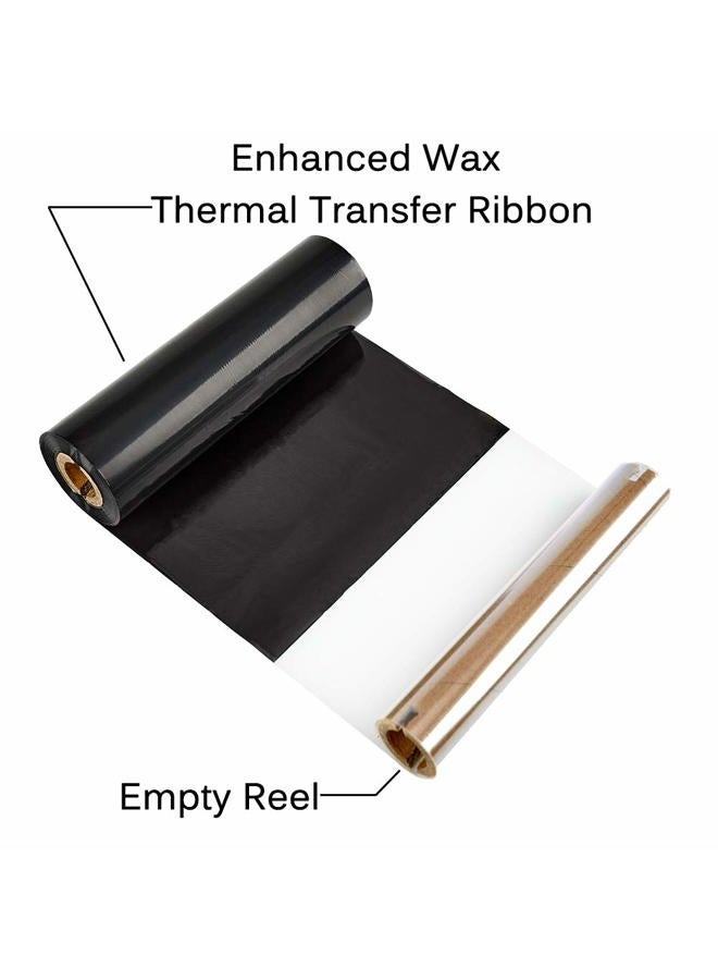 Edraco Thermal Transfer Tape, Premium Enhanced Wax Tape for Zebra ZT410, ZT420, ZM400, Printer - Image 4
