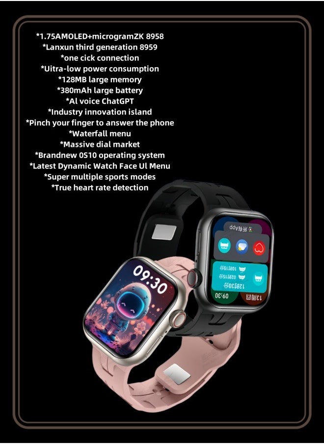 DAREU - 1.75"AMOLED Smart Watch With Answer Calls, Heart Rate/Blood Pressure/Sleep Tracker/Al Voice ChatGPT - Image 1