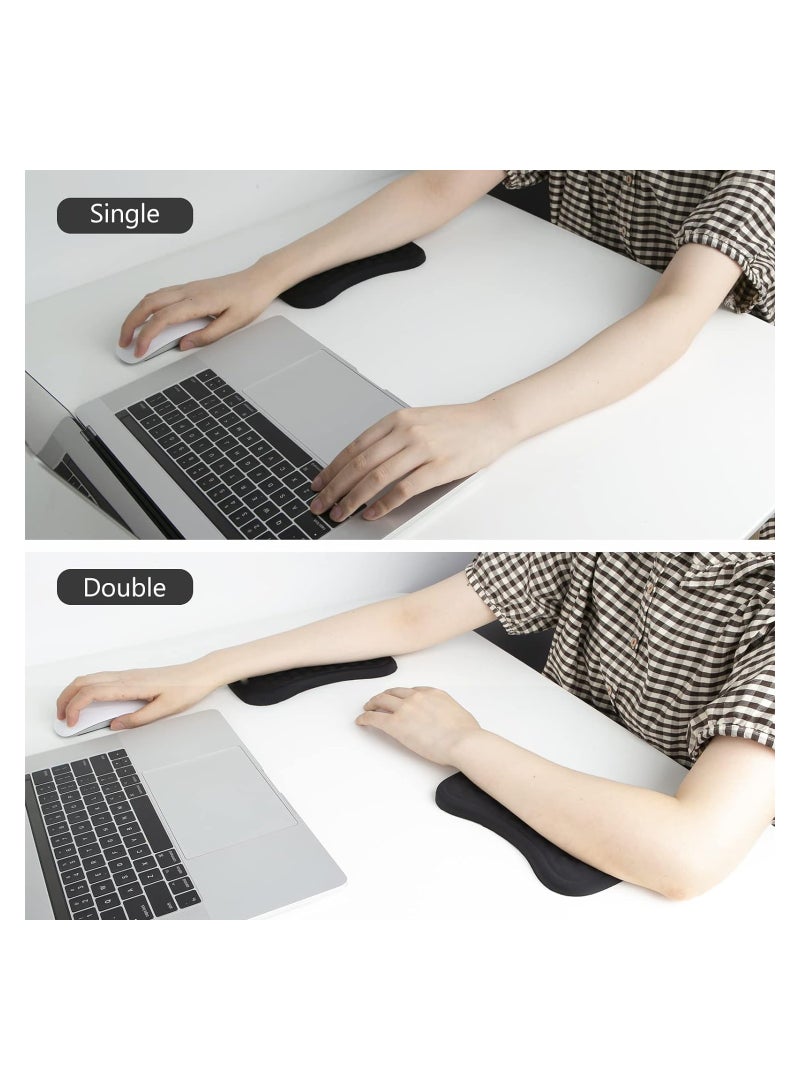 SYOSI Elbow Rest Pad Wrist Rest Pad, Memory Foam Arm Elbow Rest Pad, for Desk, Relieve Elbow Pain Armrest Wrist Support with Non-Slip Base, for Office & Home, Elastic Granular Cotton Fiber Elbow Cushion - Image 4