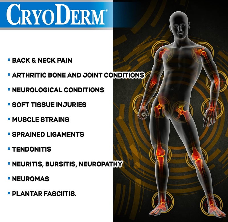 CryoDerm 4 oz Cold Therapy Gel for Pain Relief - Image 3
