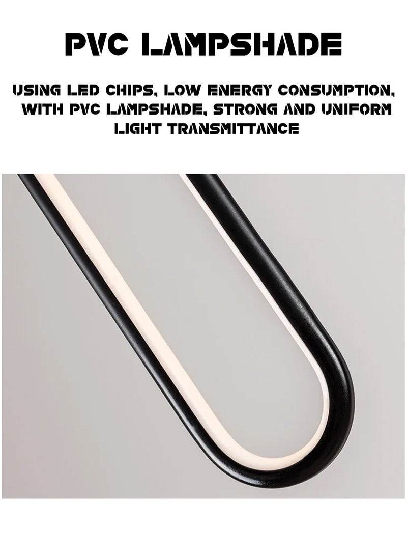 LOOPITYS - （Warm light）Bedside chandelier light luxury modern simple  room bedroom lamp minimalist long line creative living room background,pendant light - Image 1