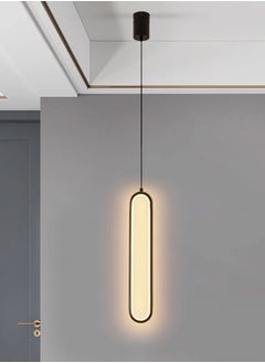 LOOPITYS （Warm light）Bedside chandelier light luxury modern simple  room bedroom lamp minimalist long line creative living room background,pendant light  - Image 1