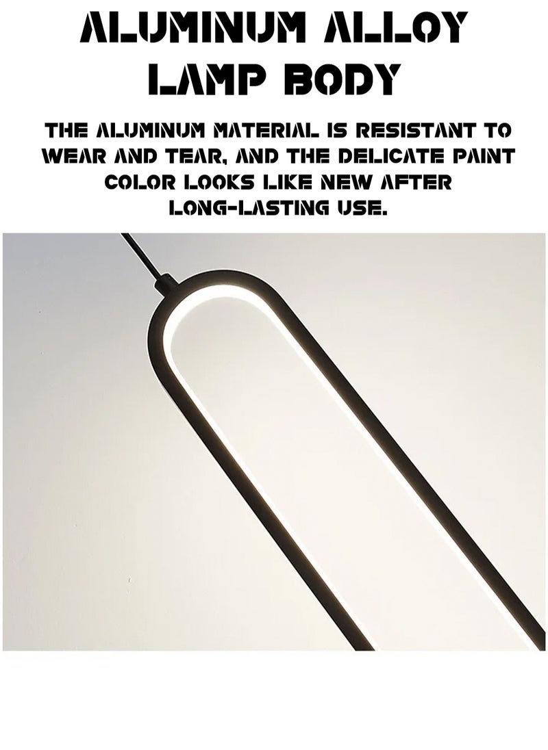 LOOPITYS - （Warm light）Bedside chandelier light luxury modern simple  room bedroom lamp minimalist long line creative living room background,pendant light - Image 1