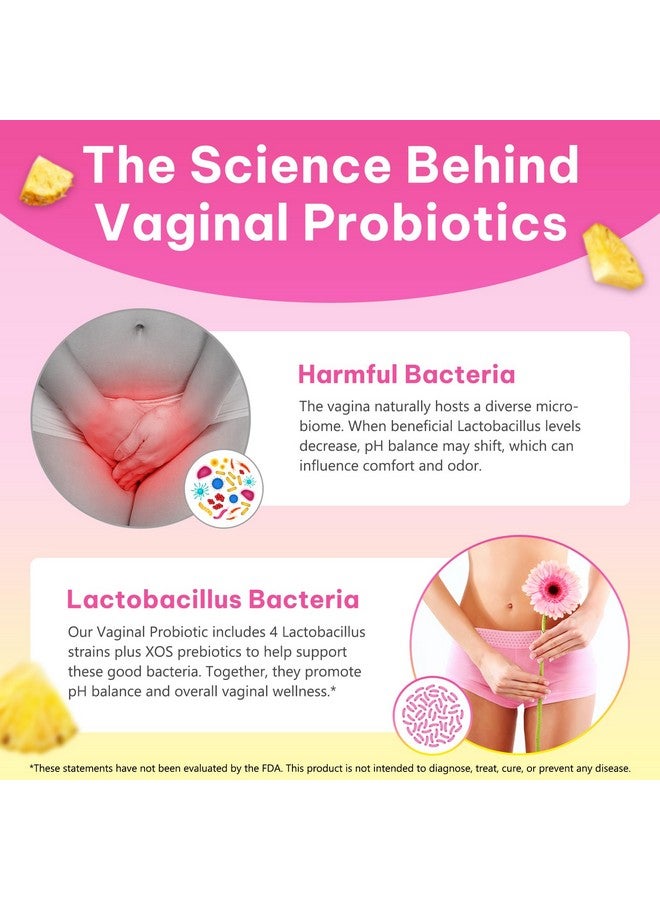 Pegciz Feminine Probiotics Gummies for Women, Vaginal Probiotics Feminine pH Gummies for Healthy Odor, Yeast Balance, Flora, Gut Health, Immune System with Slippery Elm, Prebiotics & Lactobacillus Blend - Image 5