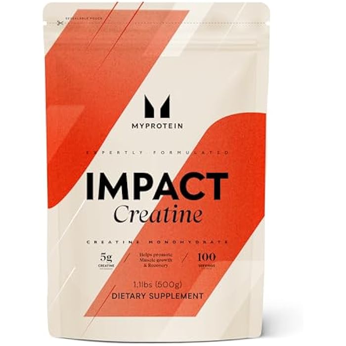 Myprotein Creatine Monohydrate Powder, 100 Servings (1.1lbs), Pure Unflavored Creatine Powder, Post/Pre Workout Supplement for All Sports & Exercises