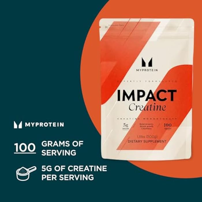 Myprotein Creatine Monohydrate Powder, 100 Servings (1.1lbs), Pure Unflavored Creatine Powder, Post/Pre Workout Supplement for All Sports & Exercises - Image 2