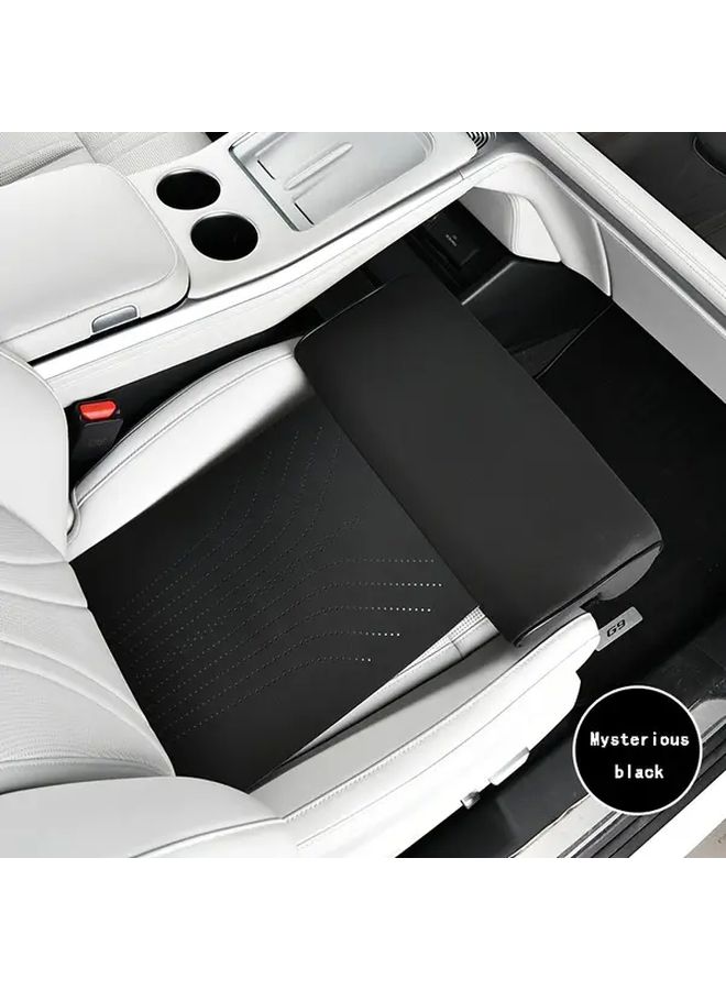 Coffee Color Car Seat Extension Pad Ergonomic Leg Support For Car Bus Train Office Home - Image 1