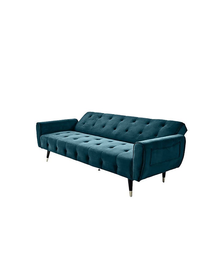 إن - هاوس مونتلا | أريكه سرير 2 في 1 من المخمل 36x179x106 cm- تركواز غامق  - Image 3