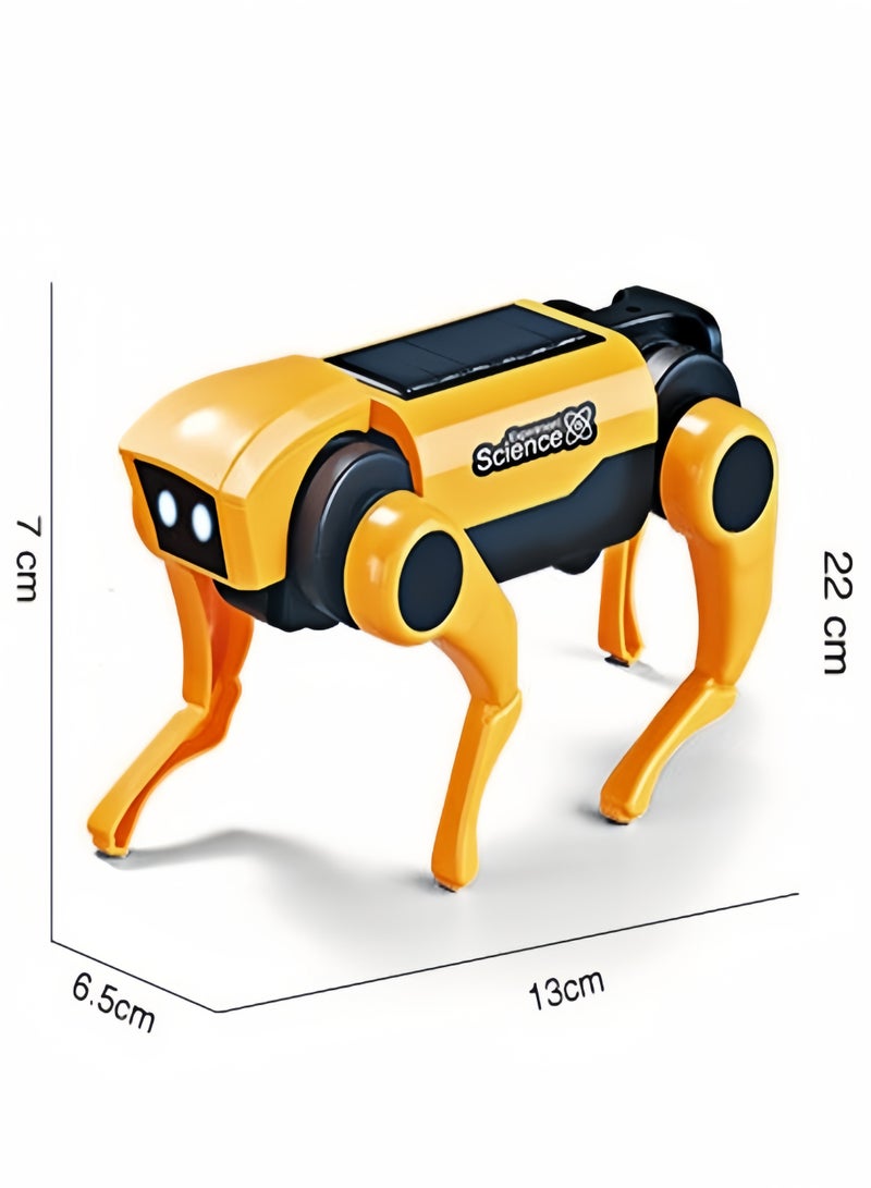 KEVIN Solar Powered Electric Mechanical Dog, Science and Education Solar Energy Robot Dog, Upgraded DIY Technology Gadget for Parents Seniors, Early Development, Great Gift for Kids Children's Remote Control Mechanical Dog and Cat DIY Assembly Kit Walking Mechanical Dog Pet Toy - Image 5