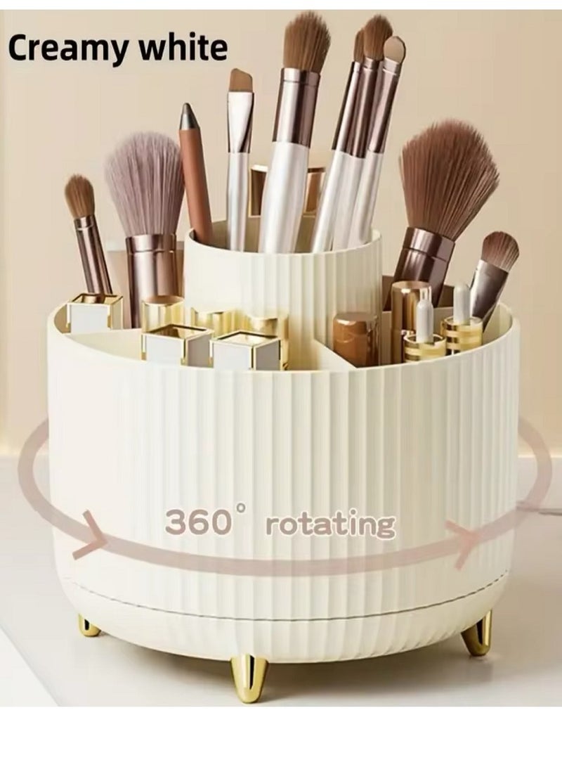 Generic 360° Rotating makeup Storage Box Desktop Makeup Organizer Cosmetic Brush Holder Lipstick Eyebrow Pencil Holder Jewelry Container  - Image 2