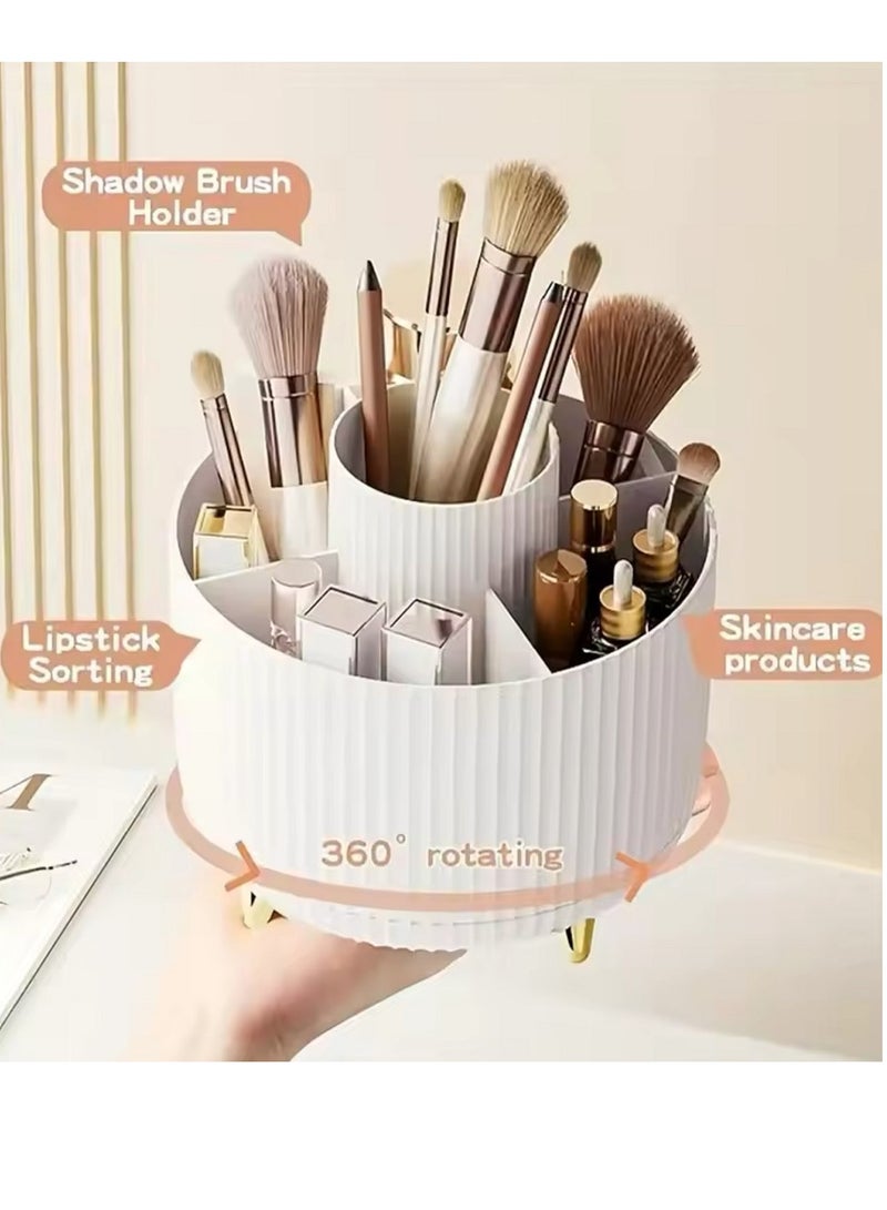 Generic 360° Rotating makeup Storage Box Desktop Makeup Organizer Cosmetic Brush Holder Lipstick Eyebrow Pencil Holder Jewelry Container  - Image 3