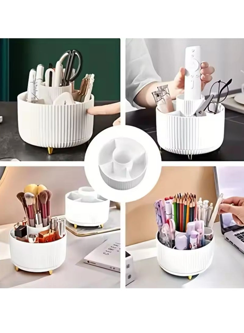 Generic 360° Rotating makeup Storage Box Desktop Makeup Organizer Cosmetic Brush Holder Lipstick Eyebrow Pencil Holder Jewelry Container  - Image 5