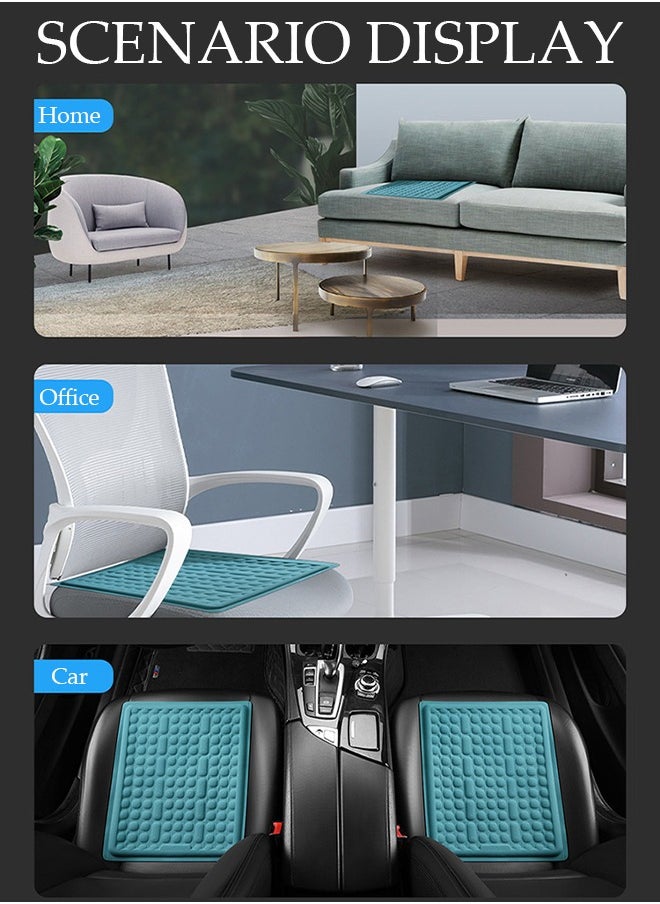 DUNISO Car seat Cushion for Gel Seat Cushion, Cooling Seat Cushion with Non-Slip Office Chair Gel Seat Cushion Home Wheelchair Seat Cushion Soft and Breathable Fits Car, SUV, Pickup Truck  - Image 3
