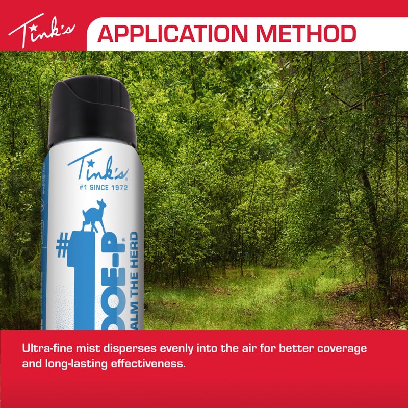 TINK'S #1 Doe-P Calming Non-Estrous Urine Spray Mist Deer Attractant for Hunting (3 oz Can) | 100% Pure Non-Estrous Doe Urine, All Season Buck and Doe Attractant | Hunting Accessories - Image 4
