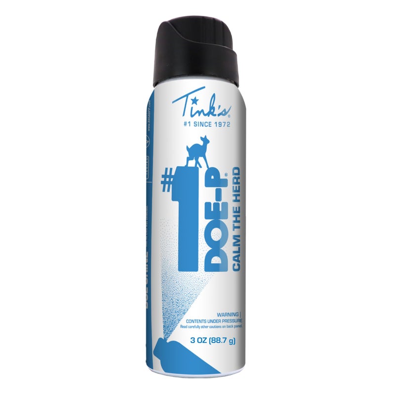 TINK'S #1 Doe-P Calming Non-Estrous Urine Spray Mist Deer Attractant for Hunting (3 oz Can) | 100% Pure Non-Estrous Doe Urine, All Season Buck and Doe Attractant | Hunting Accessories - Image 1