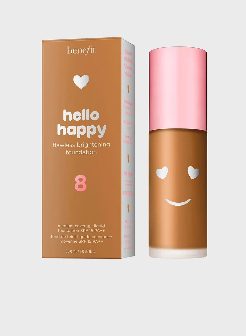 Benefit Cosmetics Hello Happy Flawless Brightening Foundation 08