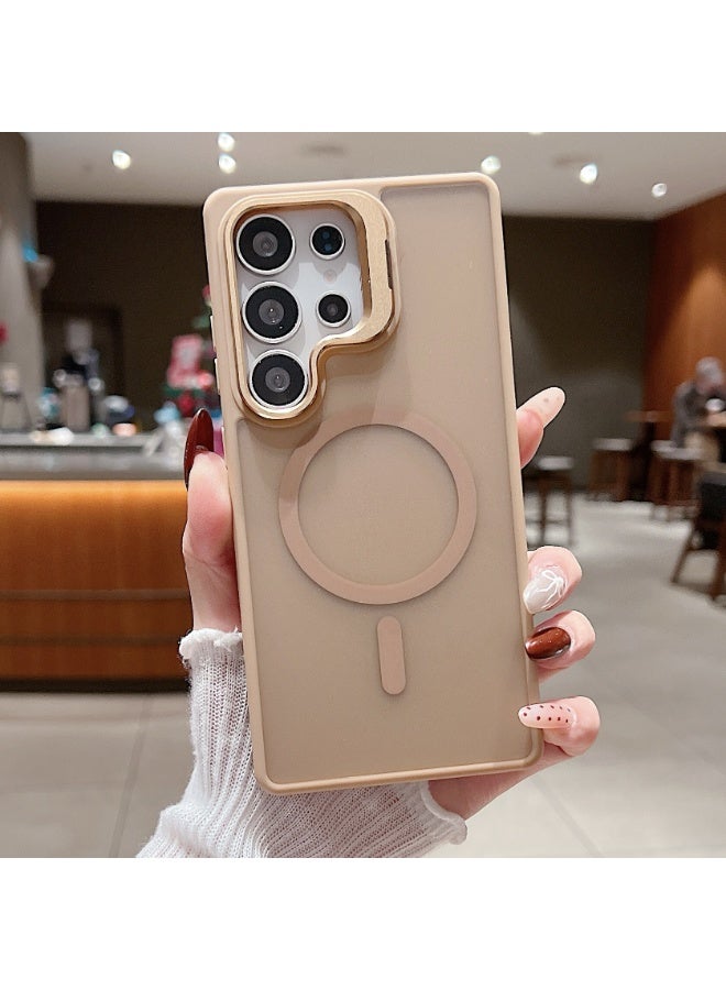 Magnetic Skin-Feel Phone Case with Metal Lens Stand for Samsung S26/S25/S24/S23 Ultra - Image 5