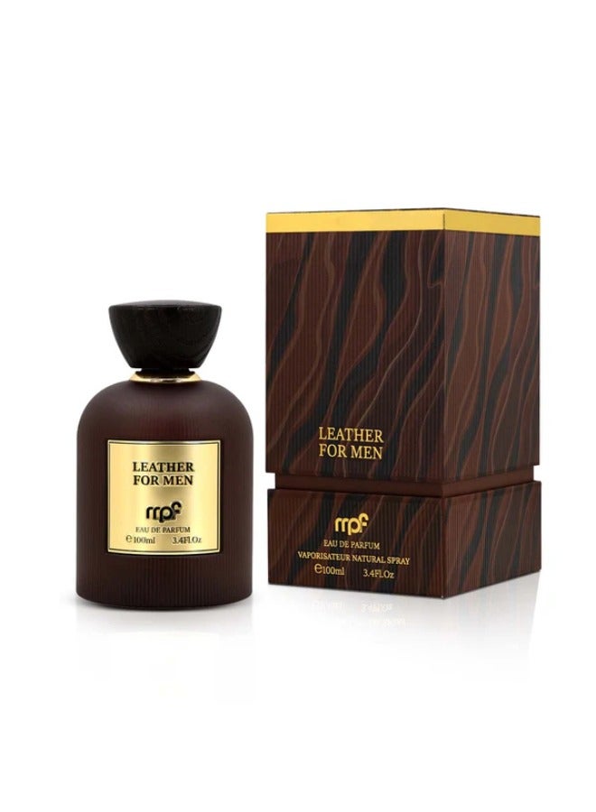mpf Leather For Men Eau De Parfum - 100ml | Men Luxurious and Captivating Fragrance - Image 1