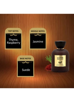 mpf Leather For Men Eau De Parfum - 100ml | Men Luxurious and Captivating Fragrance  - Image 3