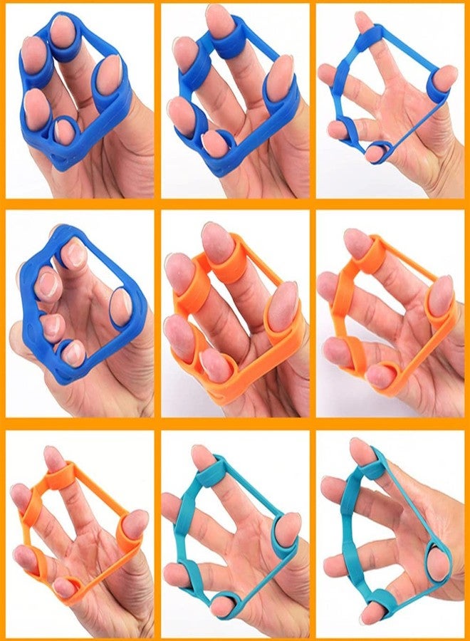 TERXA Finger Exercise | Finger Grip Stretcher | Silicone Resistance Bands | Elastic Hand Grip Extender | Palm Strengthener For Athletes/Therapy/Stress Relief (Pack of 1,Multicolor) - Image 5
