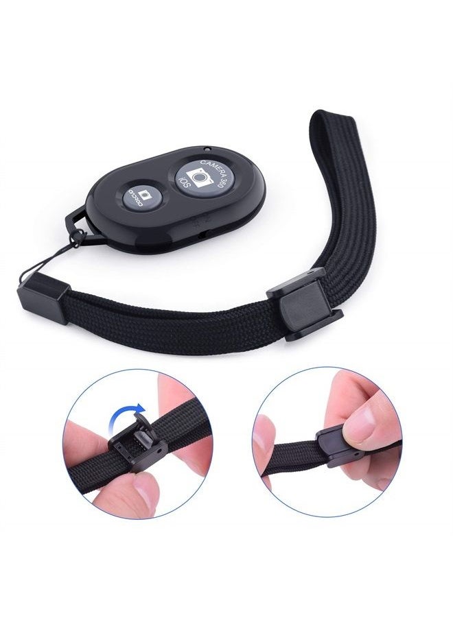 Wireless Camera Remote Shutter for Smartphones (2 Pack), zttopo Wireless Phone Camera Remote Control Compatible with iPhone/Android Cell Phone - Create Amazing Photos and Selfies, Wrist Strap Included