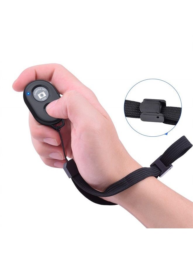Wireless Camera Remote Shutter for Smartphones (2 Pack), zttopo Wireless Phone Camera Remote Control Compatible with iPhone/Android Cell Phone - Create Amazing Photos and Selfies, Wrist Strap Included