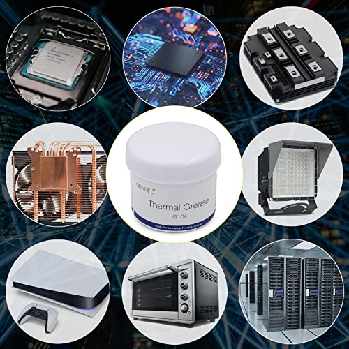 GENNEL G104 100 Grams Thermal Conductive Paste, Silicone Thermal Compound Grease, Heatsink Paste for CPU Radiator Coolers LED Printer Chipset Cooling - Image 3