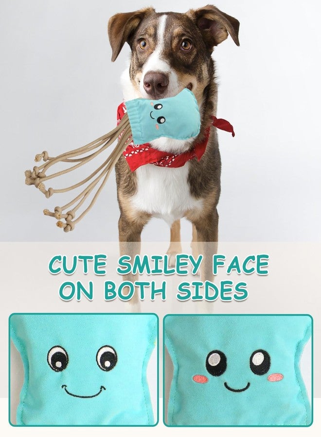 SCHITEC Dog Rope Toys, Plush Crinkle Tug of War Toy for Small Medium Dogs, Interactive Octopus Stuffed Chew Toy for Puppy Teething - Image 4