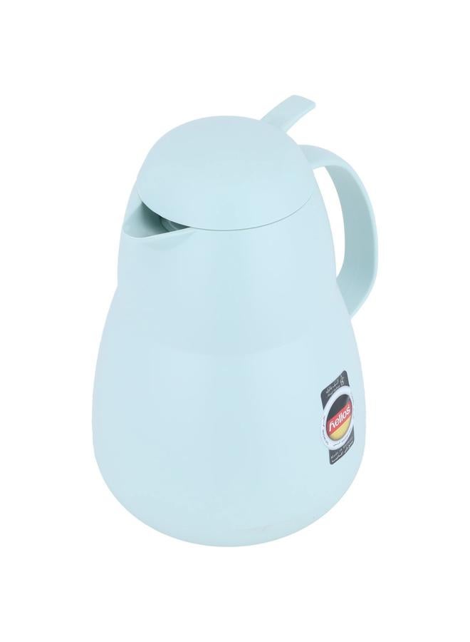 هيليوس ترمس بلاستيك سعة 1 لتر ألماني أزرق فاتح - Image 2