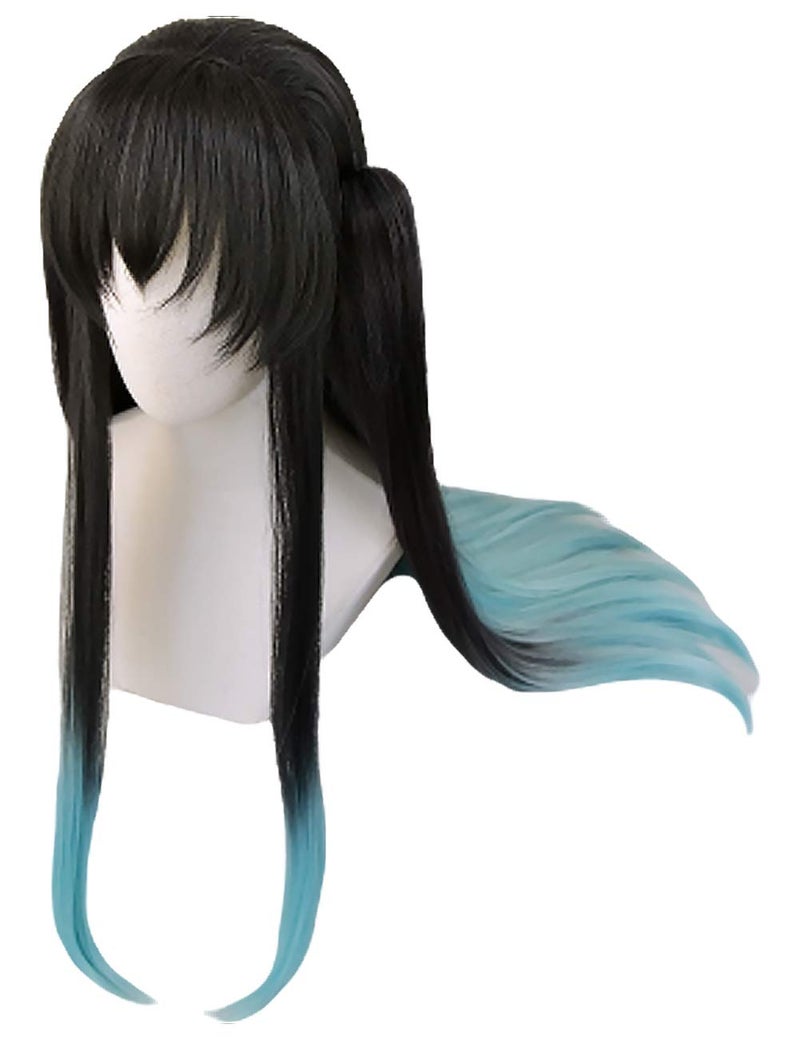 Cosrea Japanese Anime Costume Cosplay Wig Long Straight Synthetic Hair for Halloween Women - Image 3