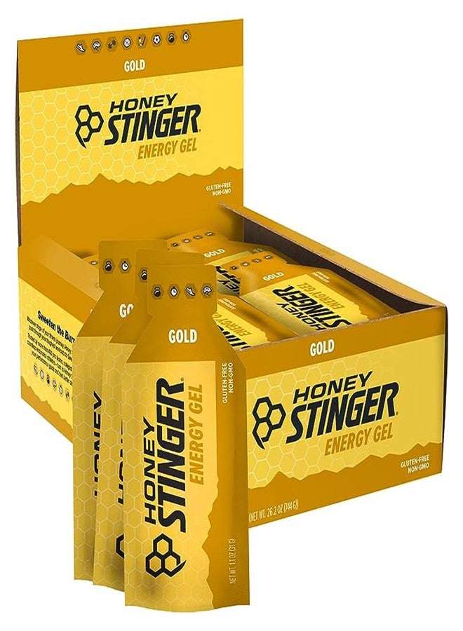 Honey Stinger Gold Energy Gel, Gluten Free & Caffeine Free, for Exercise, Running and Performance, Sports Nutrition for Home & Gym, Pre and Mid Workout, 24 Pack, 26.4 Ounce - Image 1