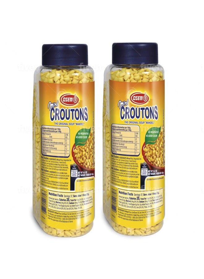 OSEM The Original Soup Croutons Mini Mandel Soup Almonds (Pack of 2) - Image 1