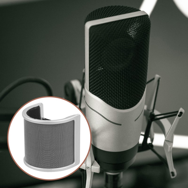 2pcs Microphone Filter Microphone Windscreen Cover U Shape Microphone Shield - Image 5