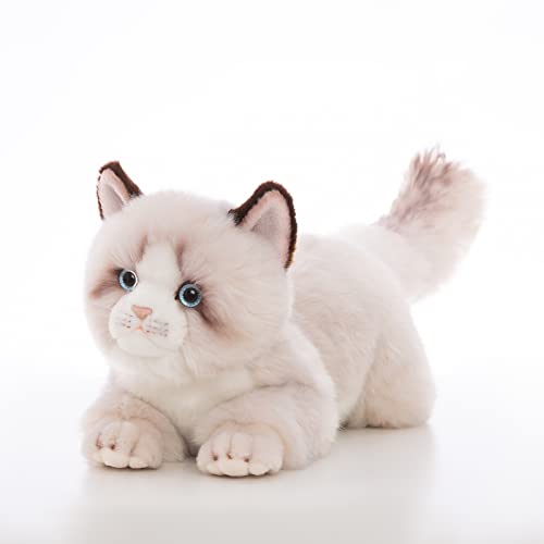CU-MATE 20 Inch- Gray Ragdoll Cat Plush Stuffed Animal Toys -Realistic Ann Baker Cat Handmade Plush Toy Present Gift - Image 1