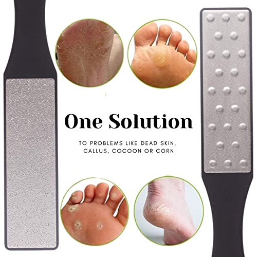 TRITON Professional Double Sided Lazer Plate Foot Scraper, Filer for Hard and Dead Skin Callus Removal, Pedicure Foot Scrubber, Men and Women - Image 2