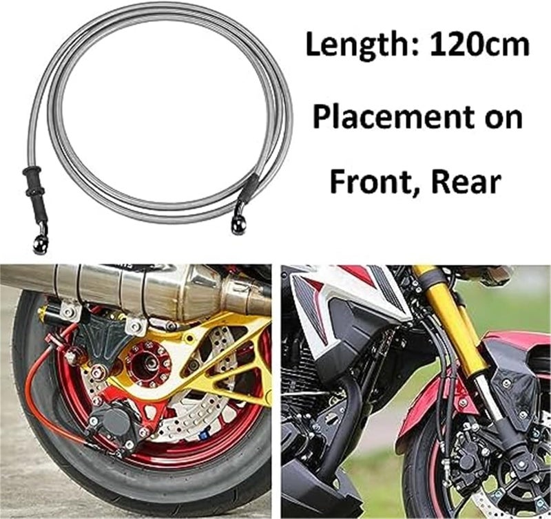 Vuzmode 120cm Motorcycle Brake Clutch Oil Hose - Image 3